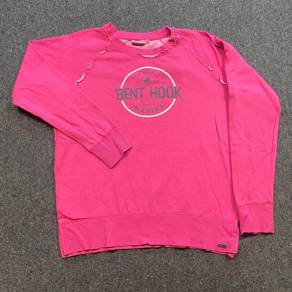 Techstyles Bent Hook Marina Sweatshirt Sz XL Womens Pink Boho Skater Table Rock